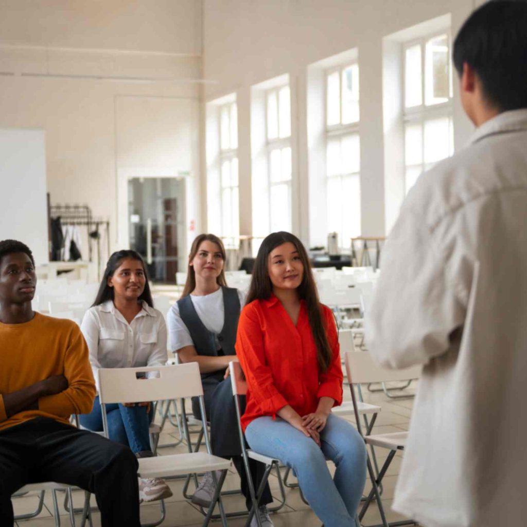 In instructor in teaching in one of the driving classes in Euless, Tx